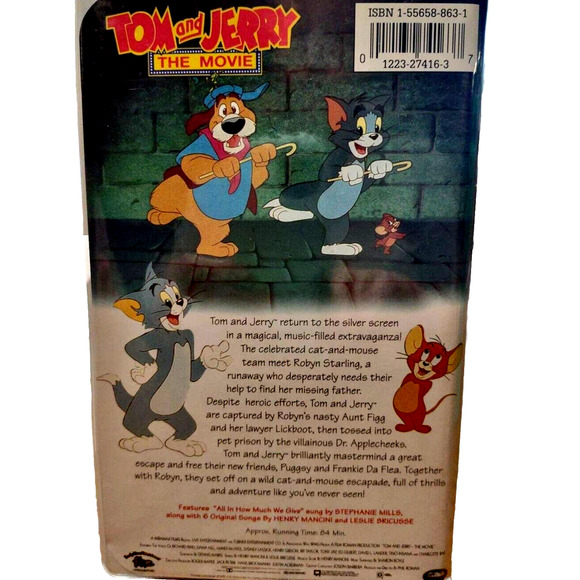 Vntg Tom and Jerry: The Movie (Vhs 1993) Kids Entertainment Collectible - Picture 2 of 4